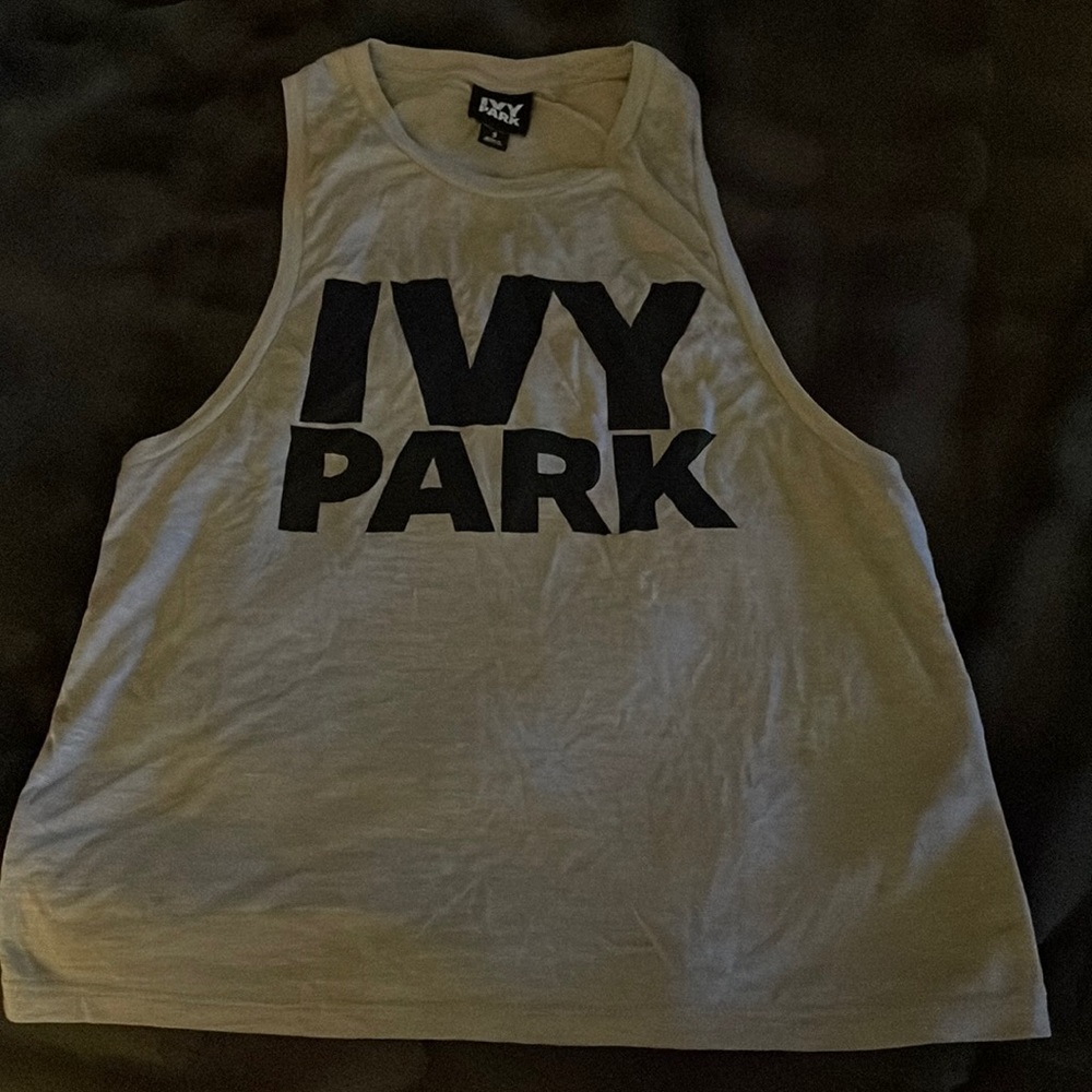 Ivy Park Tank top size small gray and black